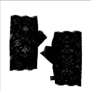 Victoria Secret black lace gloves